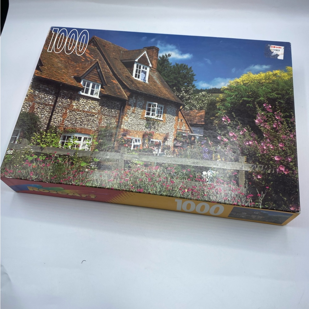 Vintage rose art 1997 puzzle factory sealed